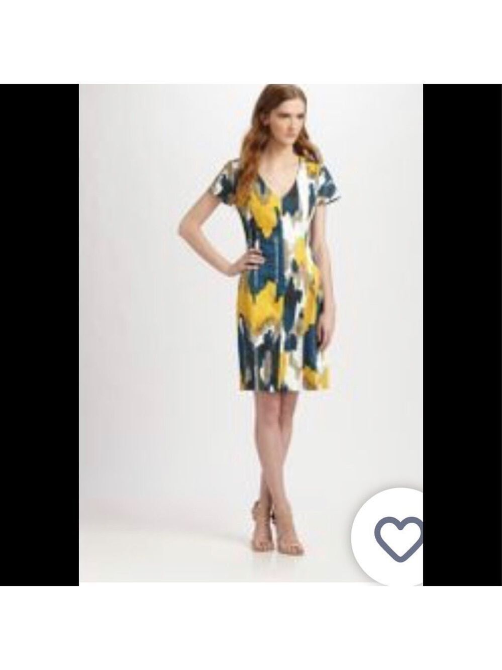 Lavia 18 stretch print pique dress